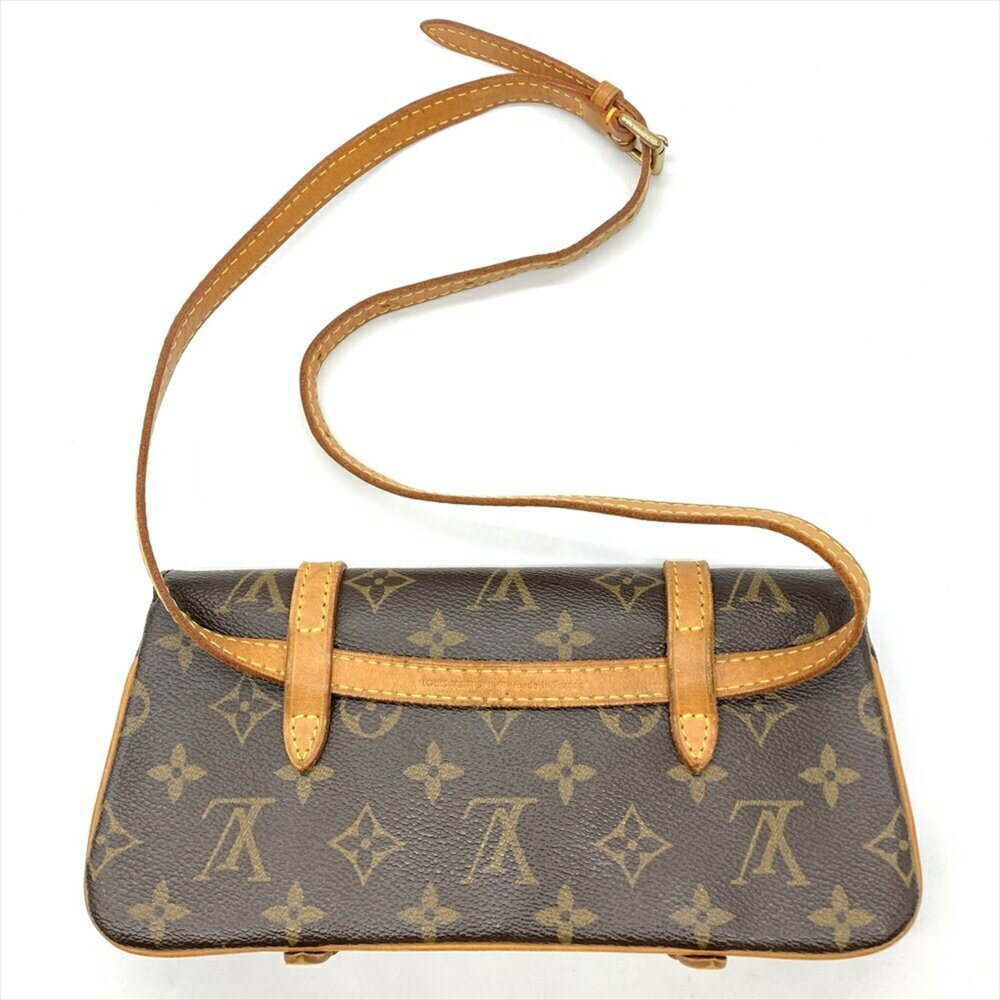 LOUIS VUITTON Brown Monogram Canvas Pochette Shoulder Bag - Picture 3 of 10